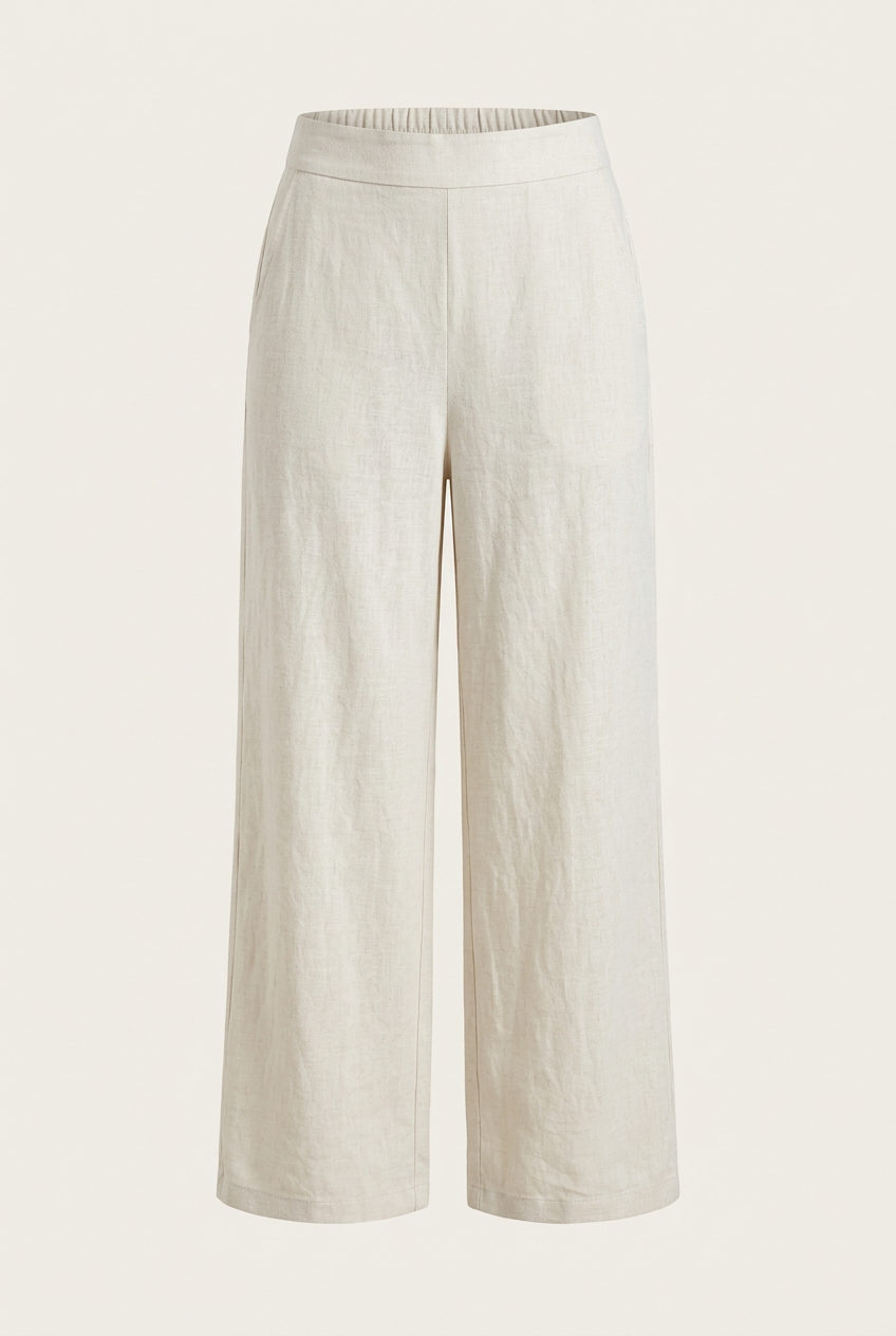Pantalón Mia en lino crudo suave