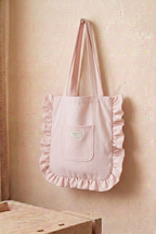 Tote de jacquard rosa pálido