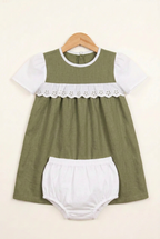 Vestido verde oliva